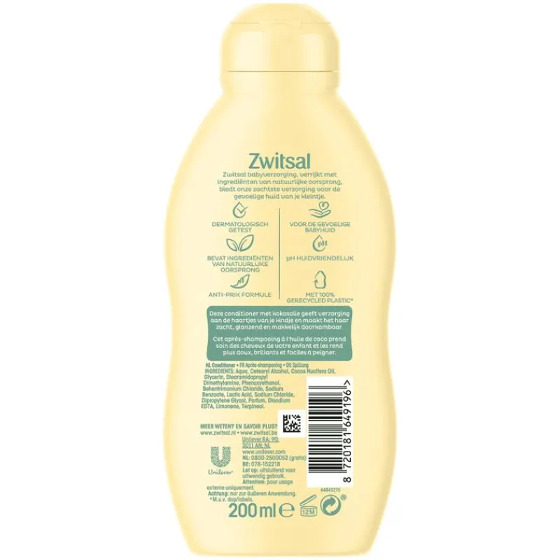 New Zwitsal Conditioner 200 ML