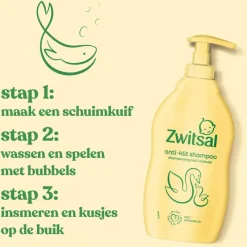 Sale Zwitsal Shampoo Anti-Klit Baby Met Pompje 400 ML